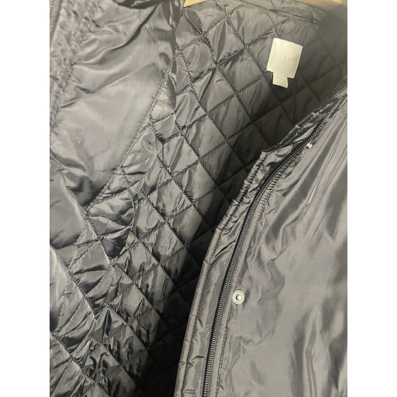 J. JILL PURE JILL Black INSULATED Winter Coat Jacket Women's Large - Picture 4 of 8